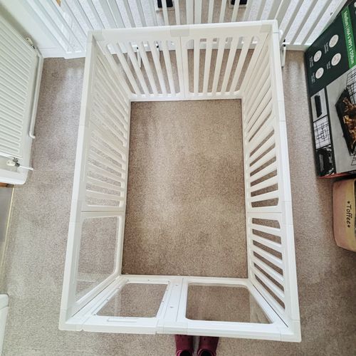 Clear Acrylic Dog Playpen Indoor Pet Pen Puppy Pen Dog Fence Safe — image 7