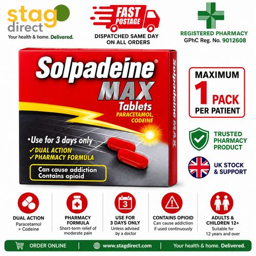 Solpadeine Max Tablets - 24 Tablets (Back Pain relief) MAX 1 PER PERSON — image 1