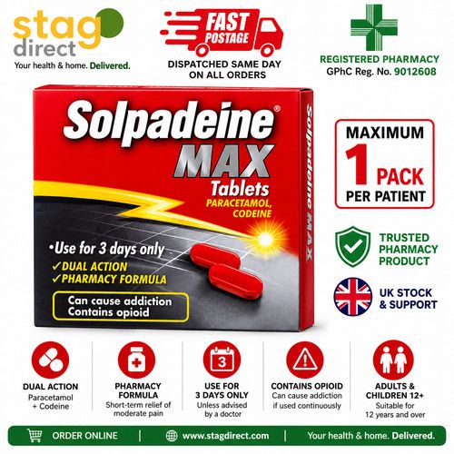 Solpadeine Max Tablets - 24 Tablets (Back Pain relief) MAX 1 PER PERSON