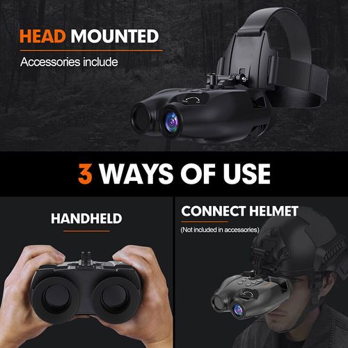 Night Vision Goggles Helmet & Head Mounted Binoculars Digital Infrared Goggles — image 20