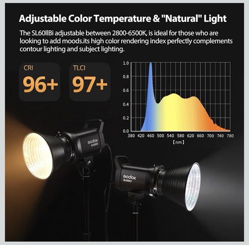 Godox SL60II-D LED Video Light 70W Continuous Light Kit Bowens Mount APP&remote — image 2