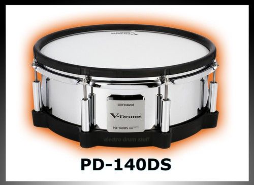 🤖🥁 Roland V DRUMS PD-140DS 14" DIGITAL Mesh snare USB cable CLEAN! E*D*S 🤖🥁