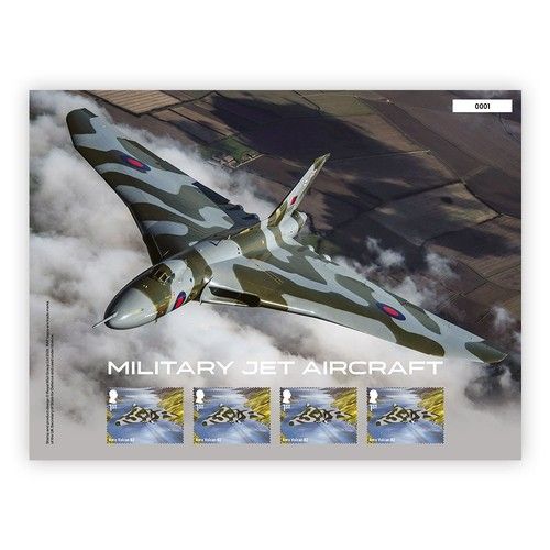 Military Jet Aircraft Stamps Avro Vulcan B2 Stamp Sheet from Royal Mail