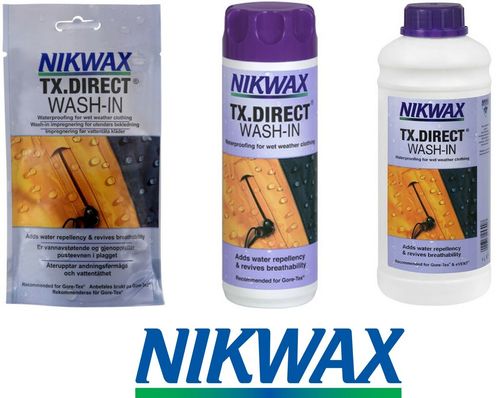 Nikwax TX Direct Wash-In - Waterproofing for wet weather clothing - 3 Sizes — image 1