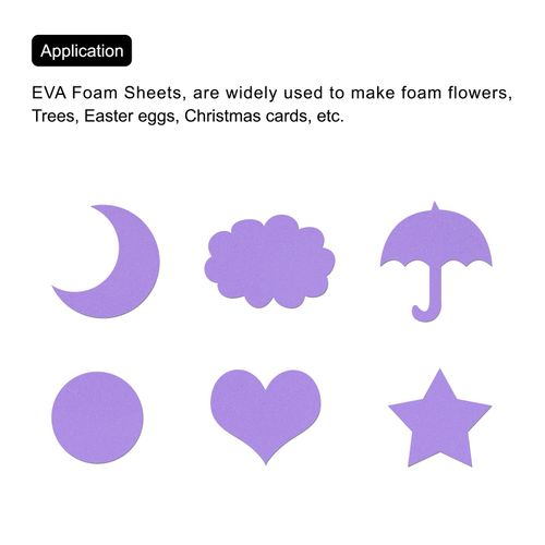 5Pcs EVA Foam Sheets Light Purple 35.4x19.7 inch 2mm Thick Crafts Foam Sheets — image 6