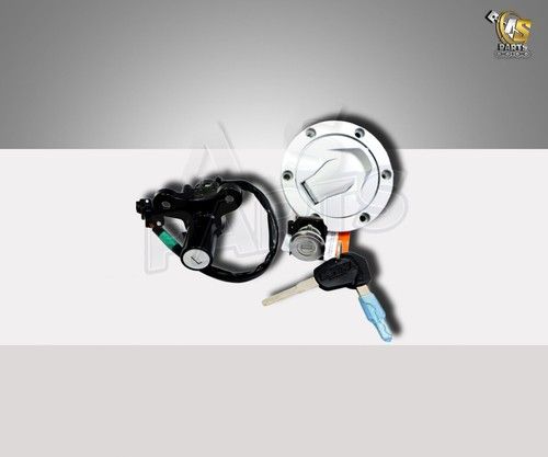 FIT FOR THE KTM ADVENTURE 250 390 COMPLETE LOCK SET WITH SILVER TANK CAP