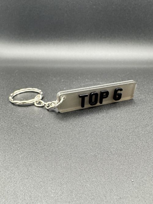 Personalised Gift Custom Name 4D Car Number Plate Keyring Custom Name Keychain — image 6