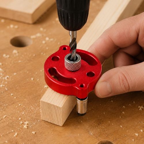 Self Centering Dowel Drill Guide Punch Locator Woodworking Joinery Tool — image 6