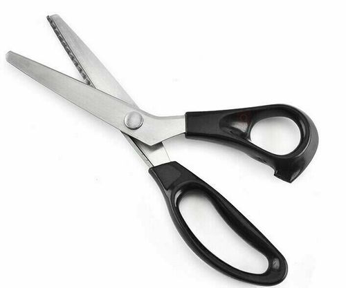Pinking Shears, Professional Dressmaking Scissors Crafts Zig Zag Cut Scissors BO — image 7