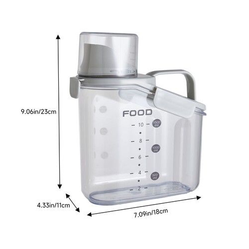Laundry Detergent Powder Storage Box Airtight Washing Powder Container Dispenser