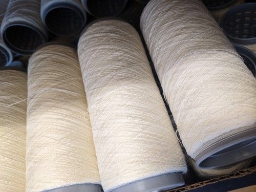 1kg Pure Wool 2 Ply Yarn. Cream White Knitting Weaving Crochet Crafts NM 2/40