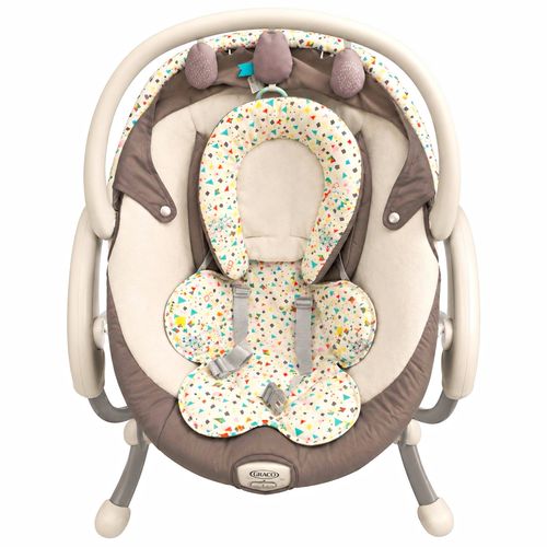 Graco Bouncing Chair with Harness Grey/White Multicolour Geometric Seat — image 1