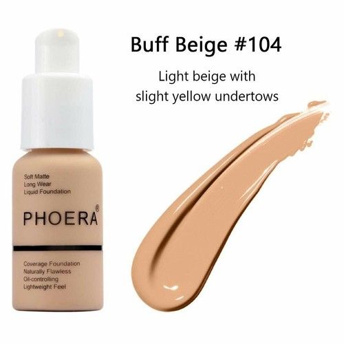 PHOERA® Foundation Concealer Full Coverage Makeup Matte Brighten long lasting UK