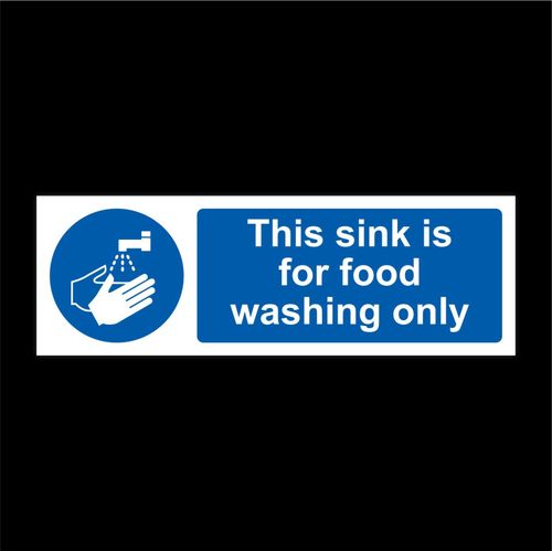 Kitchen Health & Safety Sign Catering Food Hygiene Warning Sticker 200mm — image 21