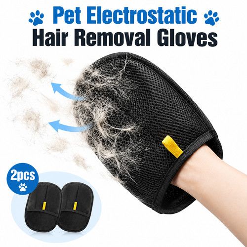 Pet Hair Remover Glove Reusable Electrostatic for Dog Cat Sofa Carpet Car Seat