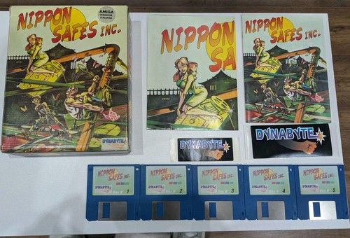 Nippon Safes INC. By Dynabyte ~ Original Boxed Amiga Game VGC Italian Version