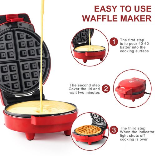 SUPERLEX 3 in 1 Mini Waffle Maker Electric Omelette Maker Doughnut Maker Plates — image 8