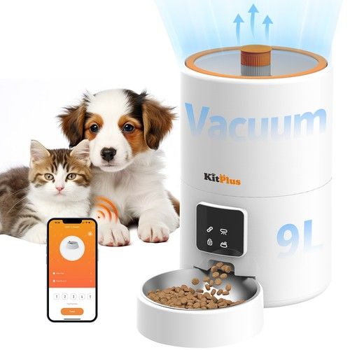 Automatic Cat Feeder, Large 9L, APP Timer Food Dispenser, Keep Food Fresh