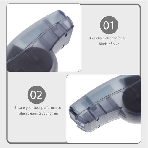 Bike Chain Cleaner Device Durable Plastic Reusable Tool Dark Grey for Motorcycle — image 9