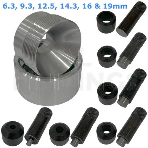 Self Centring Coin Ring Punch Set Spacers 6 Punch Size Coin Cutting Die