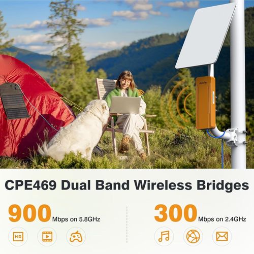 Adalov CPE469 Gigabit Wireless Bridge: Dual-Band 2.4GHz & 5.8GHz, IP65 3km — image 8