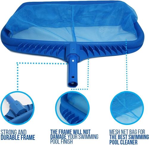 Heavy Deep Leaf Net Swimming Pool Rake Spas Skimmer Koi Pond Pools Fish Cleaning — image 2