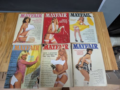 48 X VINTAGE MAYFAIR MAGAZINES JOBLOT — image 4