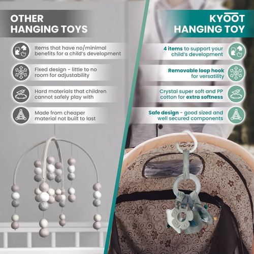 Kyoot 0-12m Clip Hanging Pram Toy Stroller Buggy Pushchair Toys Boy Girl Unisex — image 7