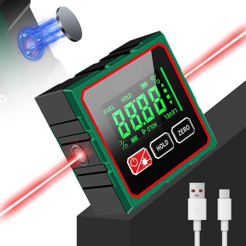 Magnetic Digital Angle Finder &Electronic Laser Digital Spirit Level LCD Display — image 4