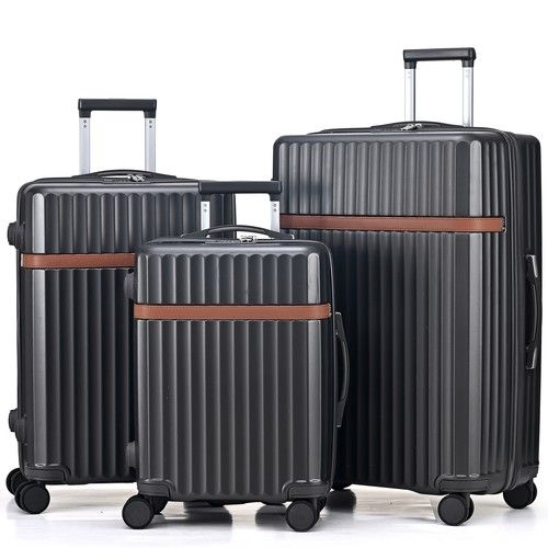 CMY Suitcase Luggage Set Lightweight Hard Shell Suitcases 4 Silent Dual Spinner