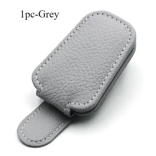 Car Sun Visor Glasses Case Holder Sunglasses Clip Ticket Card Multifunction Uk