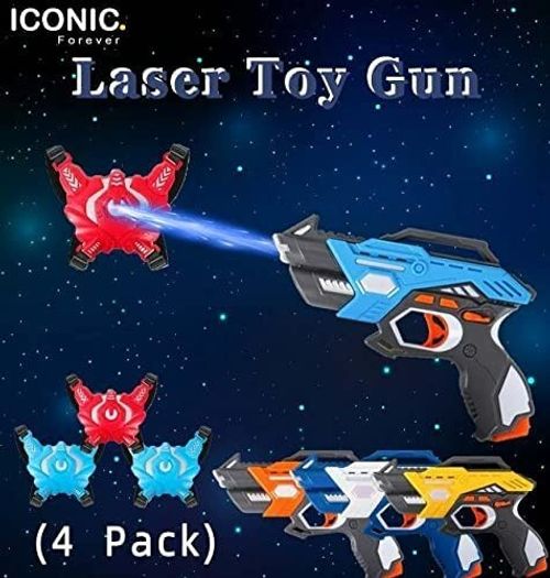 Laser Tag Gun Infrared Laser Tag Gun with 4 Guns and 4 Vests Set — image 3