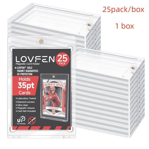 5/25/50Pack Magnetic One Touch Card Holder For 35PT Trading Game Cards