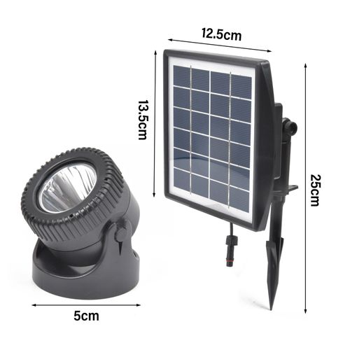 LED Solar Light RGB Changing Submersible Lamp Underwater Garden Pool Pond Lights — image 8
