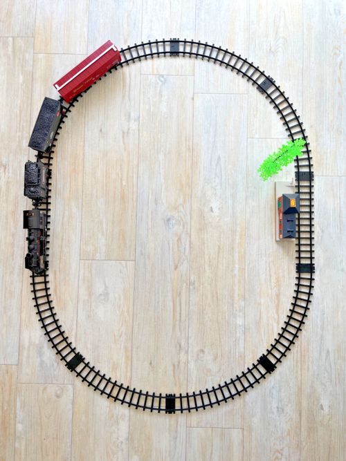 XL Metal loco Steam Railway Train Set. Real steam w sounds . Classic, vintage — image 8