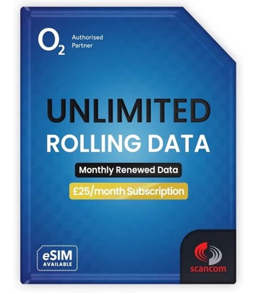 O2 Unlimited 5G Data SIM Card £25 Month Rolling No Contract Mobile Broadband UK✅