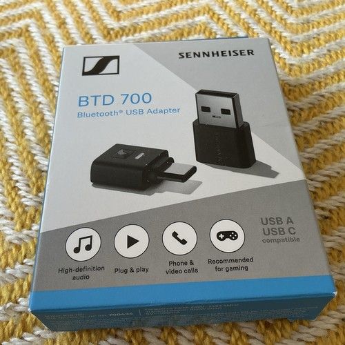 Sennheiser BTD-700 Lossless Bluetooth Adapter Transmitter USB-C & USB-A