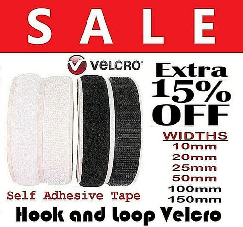 VELCRO® Genuine Brand PS14 SELF ADHESIVE Stick on Tape HOOK & LOOP Sticky Strips