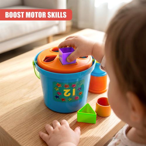 Gerry The Giraffe Stacking Cups Nesting Shape Sorter Block Baby Toddler Toy 75cm — image 8