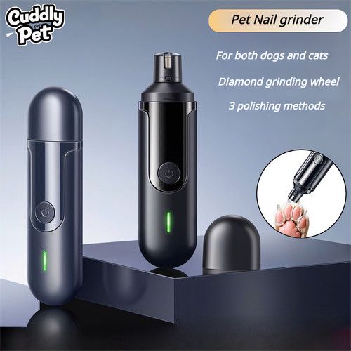 Electric Pet Nail Grinder Dog Cat Claw Trimmer Quiet Rechargeable USB-C