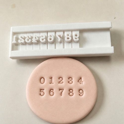 Pottery Alphabet Stamping Tool Clay Letter Number Stamp Set Clay Decor Embosser