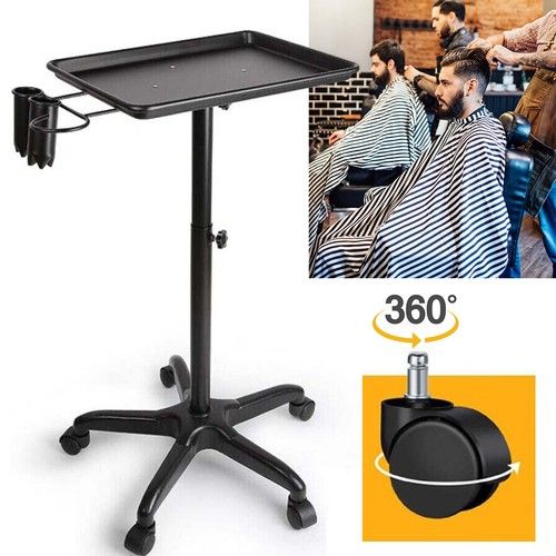 Salon Trolley Cart Adjustable Stand for Hair Coloring Tattoo Beauty Tool Storage
