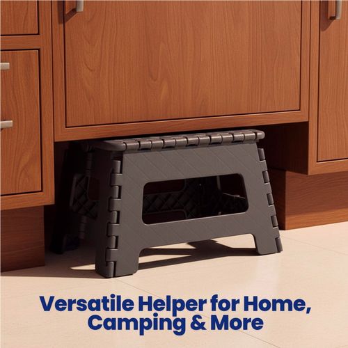 Folding Portable Step Stool Carry Handle 26x22x22cm Lightweight Durable Compact — image 6