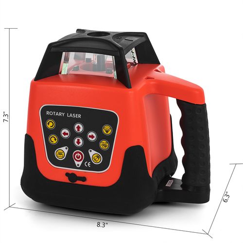 Rotary Rotating Laser Level Green/Red Self Leveling 3D 360° 500M Tripod 5m Staff — image 2