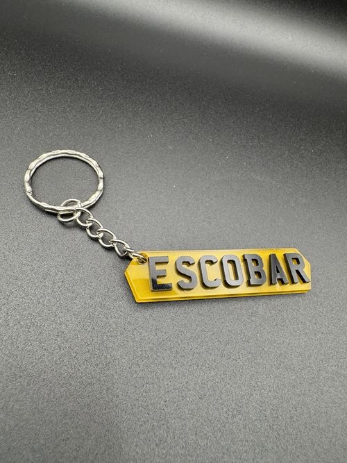 Personalised Gift Custom Name 4D Car Number Plate Keyring Custom Name Keychain — image 11