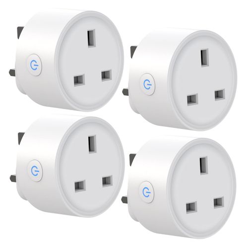 WiFi Smart Plug 4 Pack 13A Alexa Google Home Timer UK Socket No Hub Required New — image 1