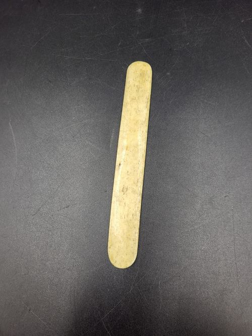 Antique Bovine Bone Physicians Tongue Depressor, Spatula — image 4