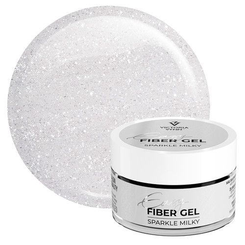 Victoria Vynn EASY FIBER Sparkling UV/LED Builder Gel Nail Manicure Glitter Pink