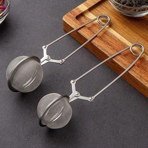Steel Tea Infuser Strainer Ball Sphere Mesh Strainer Coffee Herb Spice