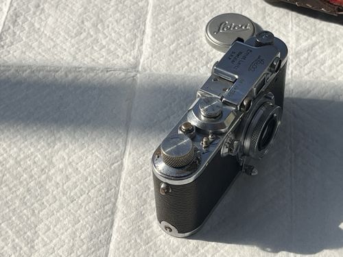 Leica IIIa DRP Rangefinder Leitz Elmar f=5cm 1.3,5 Lens No.129554 — image 2